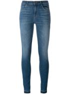 J Brand High-waist Skinny Jeans, Women's, Size: 31, Blue, Cotton/polyester/spandex/elastane
