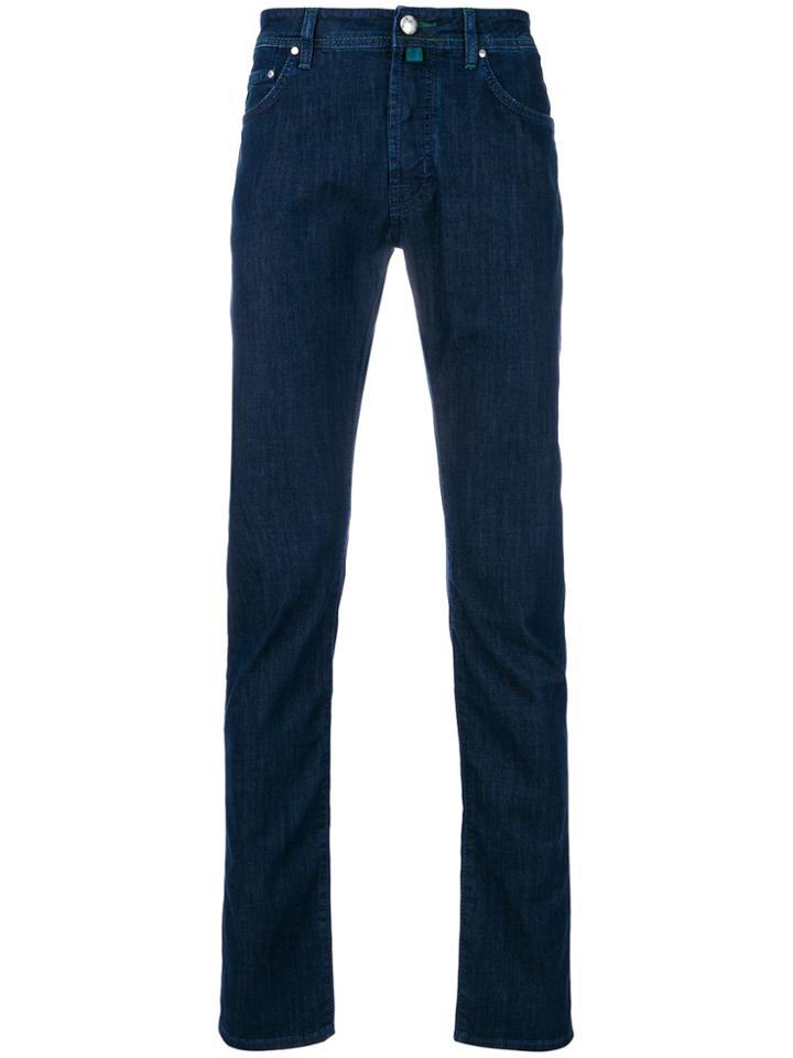 Jacob Cohen Stretch Mid Rise Jeans - Blue