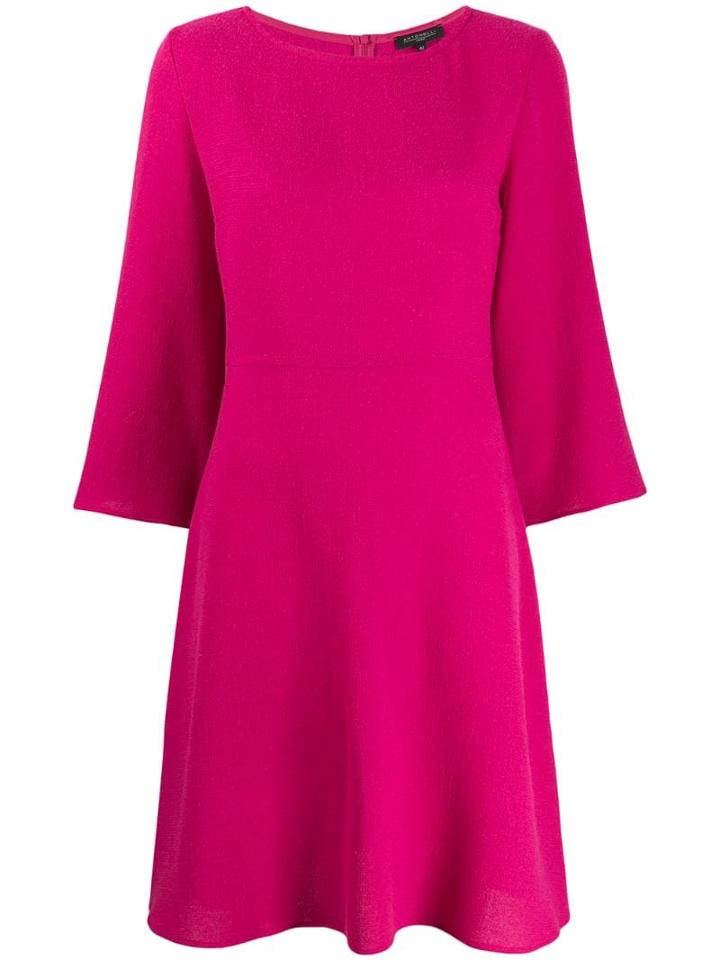 Antonelli Boat-neck Flared Dress - Pink