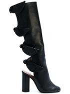 Marco De Vincenzo Cut Out Detail Boots - Black
