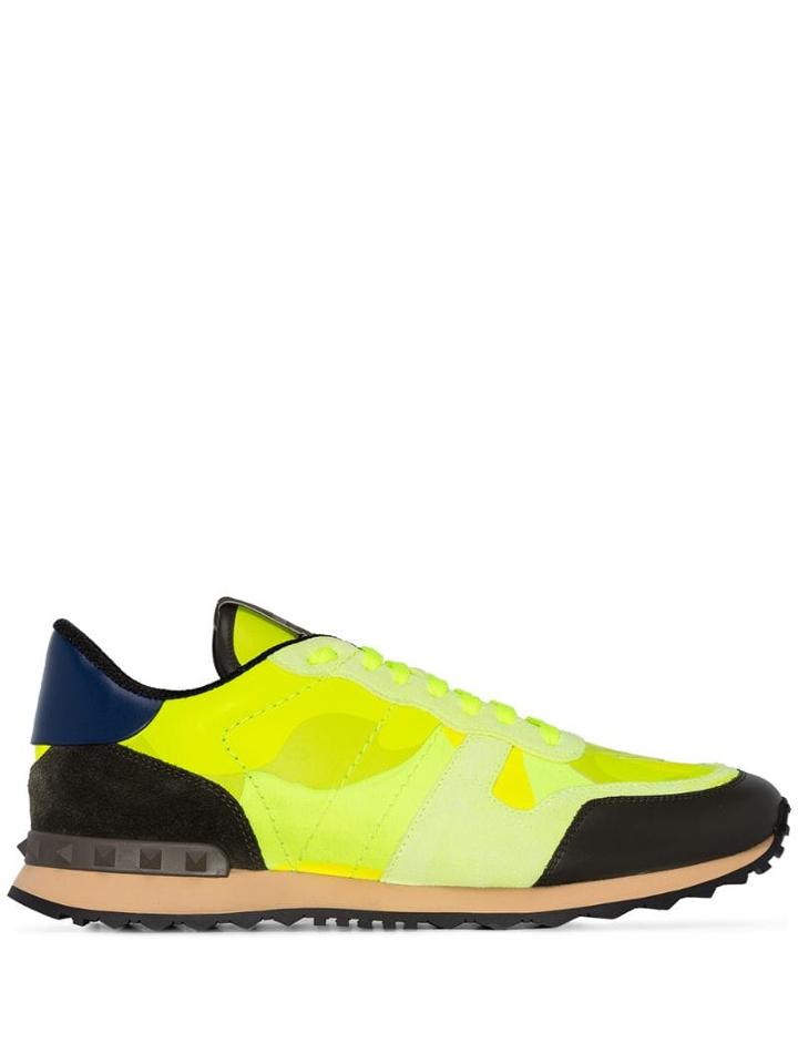 Valentino Multicoloured Valentino Garavani Rockrunner Sneakers - Green