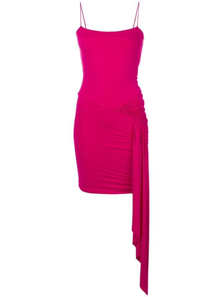 Alexandre Vauthier Draped Mini Dress - Pink & Purple