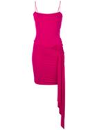 Alexandre Vauthier Draped Mini Dress - Pink & Purple