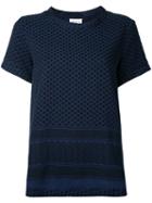 Cecilie Copenhagen - Crew Neck T-shirt - Women - Cotton - One Size, Blue, Cotton