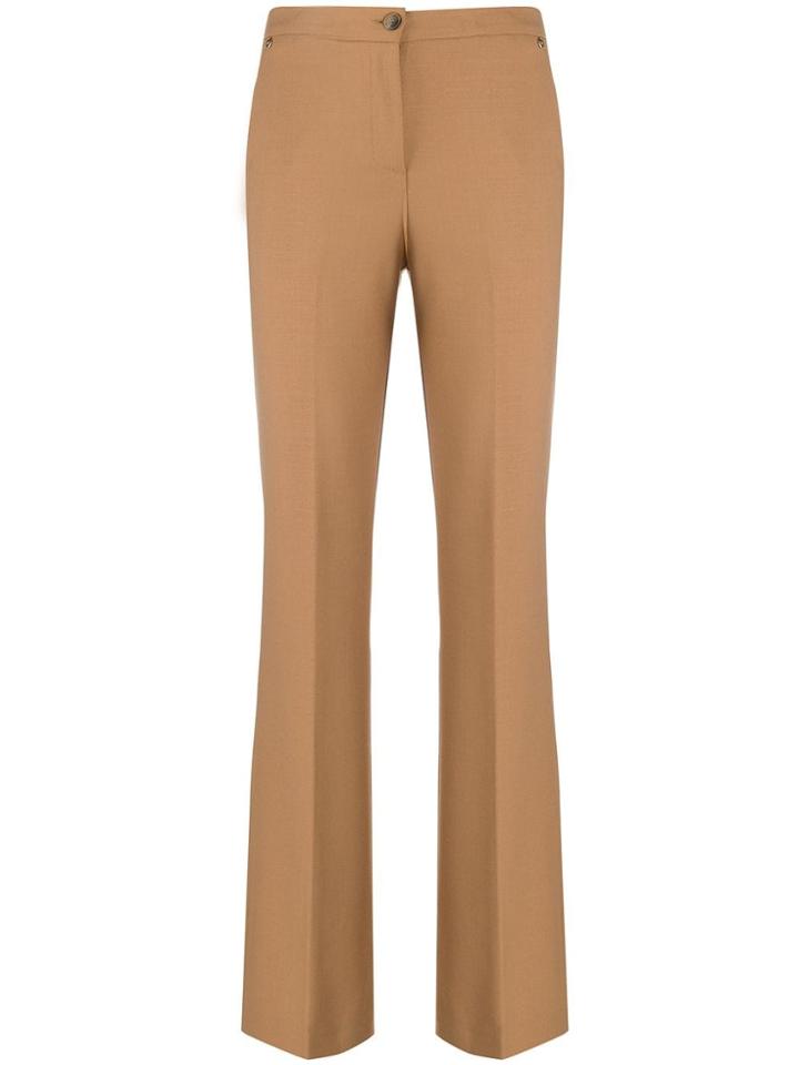 Twin-set High-waisted Slim-fit Trousers - Neutrals