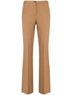Twin-set High-waisted Slim-fit Trousers - Neutrals
