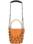Jacquemus Beaded Net Tote Bag - Brown