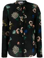 Red Valentino Floral Printed Blouse - Black