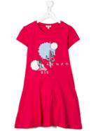 Kenzo Kids Dancing Cactus Dress, Girl's, Size: 8 Yrs, Red