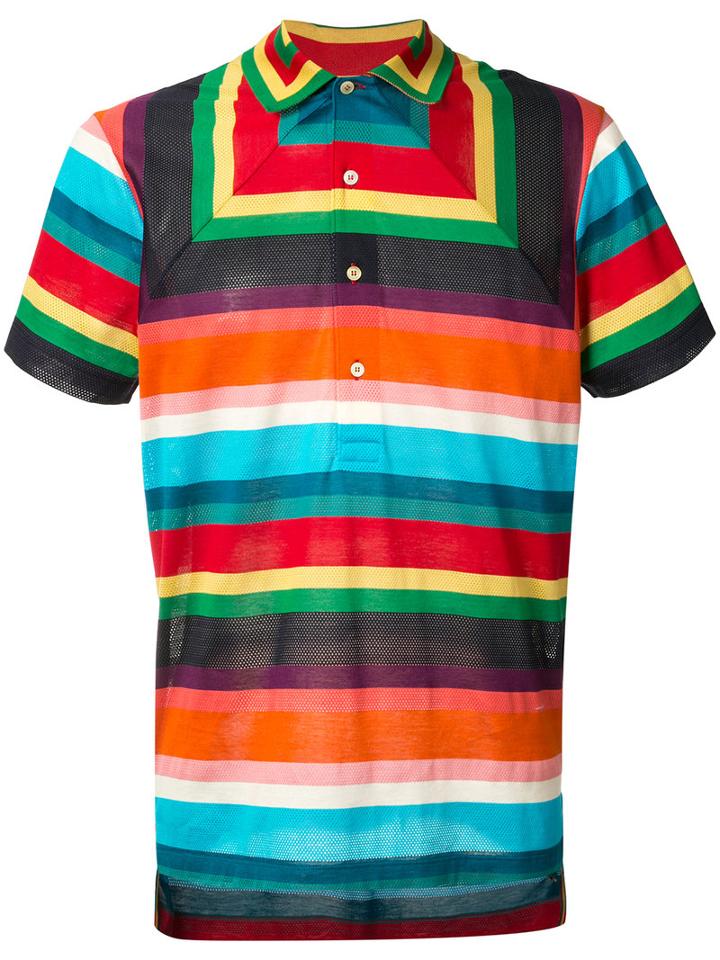 Paul Smith - Geometric Striped Polo Shirt - Men - Cotton/polyamide - M, Cotton/polyamide