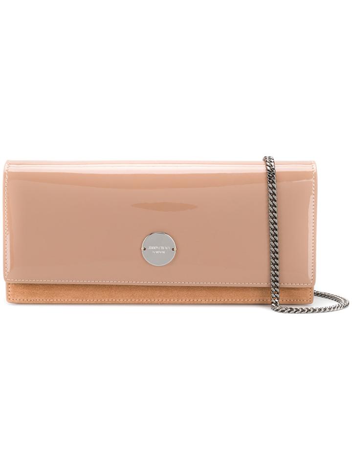 Jimmy Choo Two Tone Fie Clutch - Nude & Neutrals