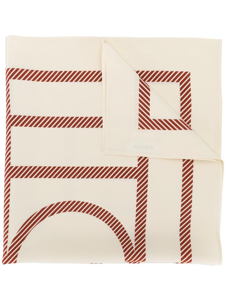Toteme Monogram Scarf - Nude & Neutrals