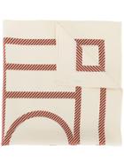 Toteme Monogram Scarf - Nude & Neutrals