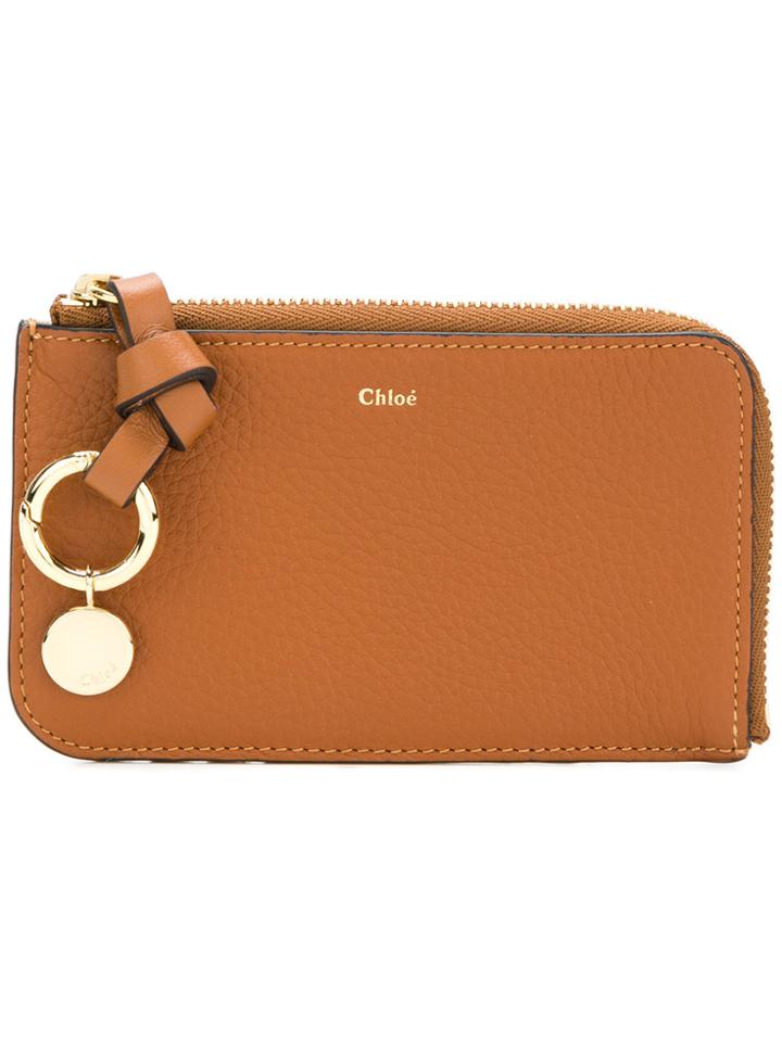 Chloé Alphabet Purse - Brown