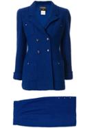 Chanel Pre-owned 1995 Setup Skirt Suit - Blue