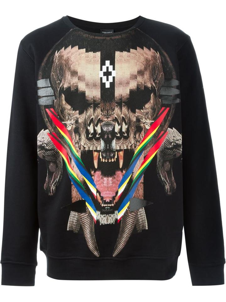 Marcelo Burlon County Of Milan 'matanzas' Sweatshirt, Men's, Size: Medium, Black, Cotton
