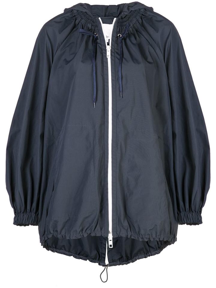 Tibi Oversized Hooded Jacket - Blue