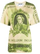 Moschino Watercolour Money Print T-shirt - Green