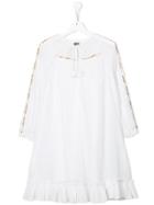 Velveteen Freankie Sequin Embellished Dress - White