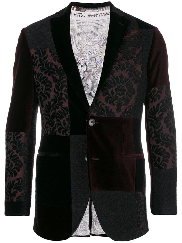 Etro Contrast Panel Jacket - Black