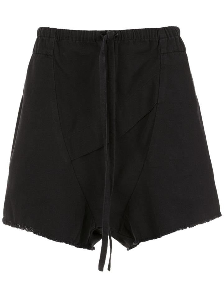 Osklen Over Drop Crotch Shorts - Black