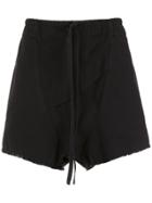 Osklen Over Drop Crotch Shorts - Black