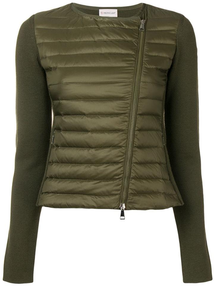Moncler Cropped Padded Jacket - Green