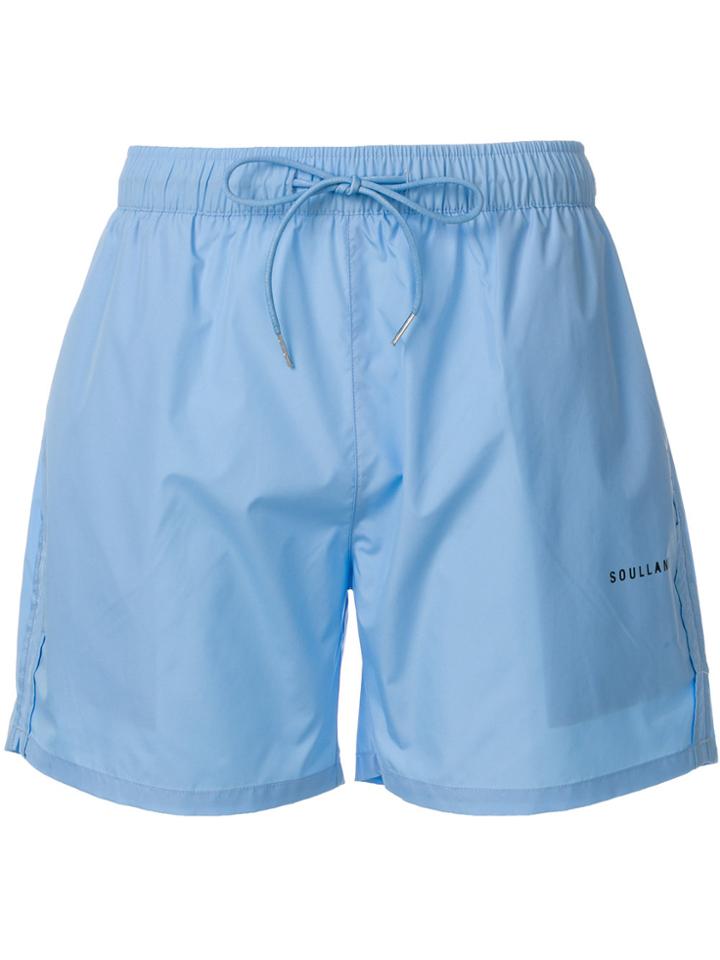Soulland William Swim Shorts - Blue