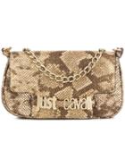 Just Cavalli Snakeskin Effect Shoulder Bag - Brown