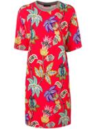 Etro Floral-print Shift Dress - Red