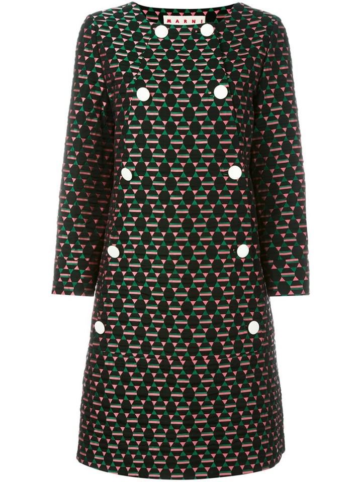 Marni Geometric Jacquard Dress