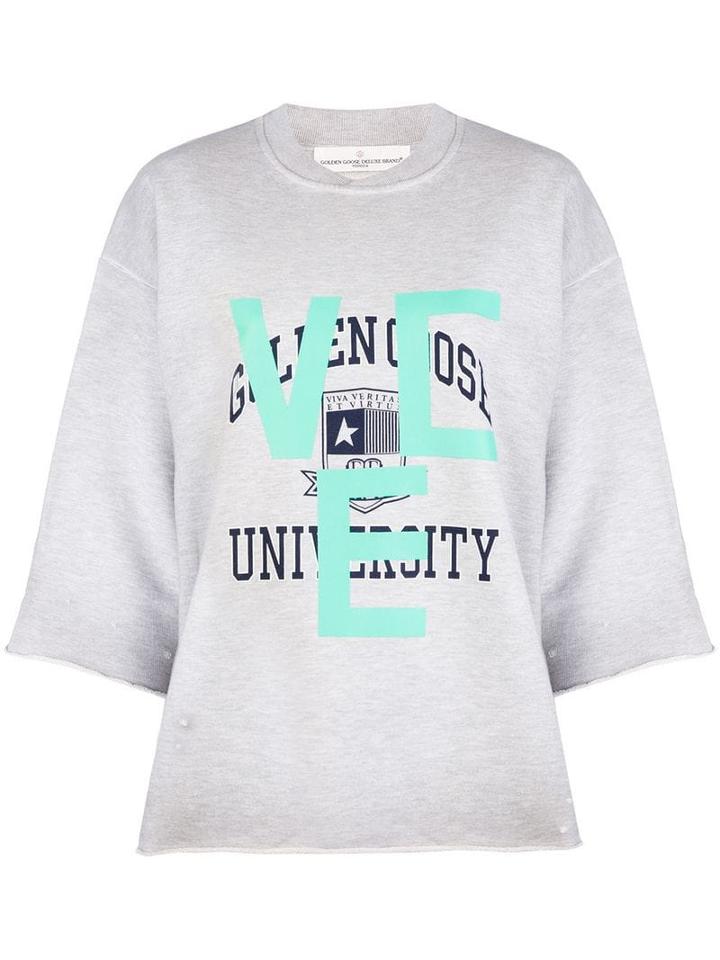 Golden Goose University Print Sweatshirt - Grey