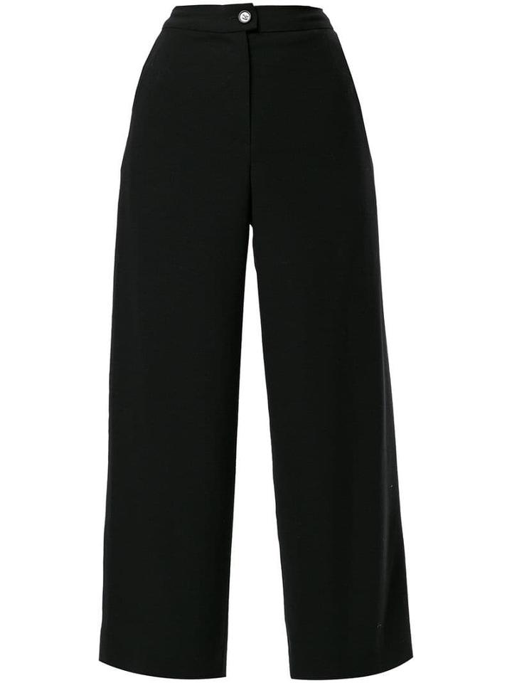 Chanel Pre-owned Cc Logo Trousers - Black