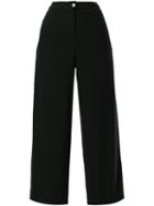 Chanel Pre-owned Cc Logo Trousers - Black