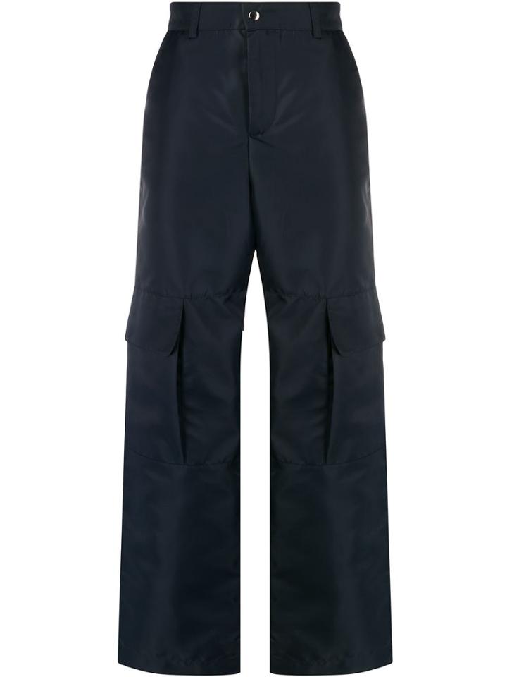 Paria Farzaneh Straight-leg Cargo Trousers - Blue