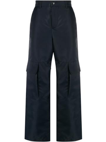 Paria Farzaneh Straight-leg Cargo Trousers - Blue