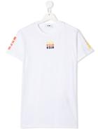 Msgm Kids Logo Short-sleeve T-shirt - White
