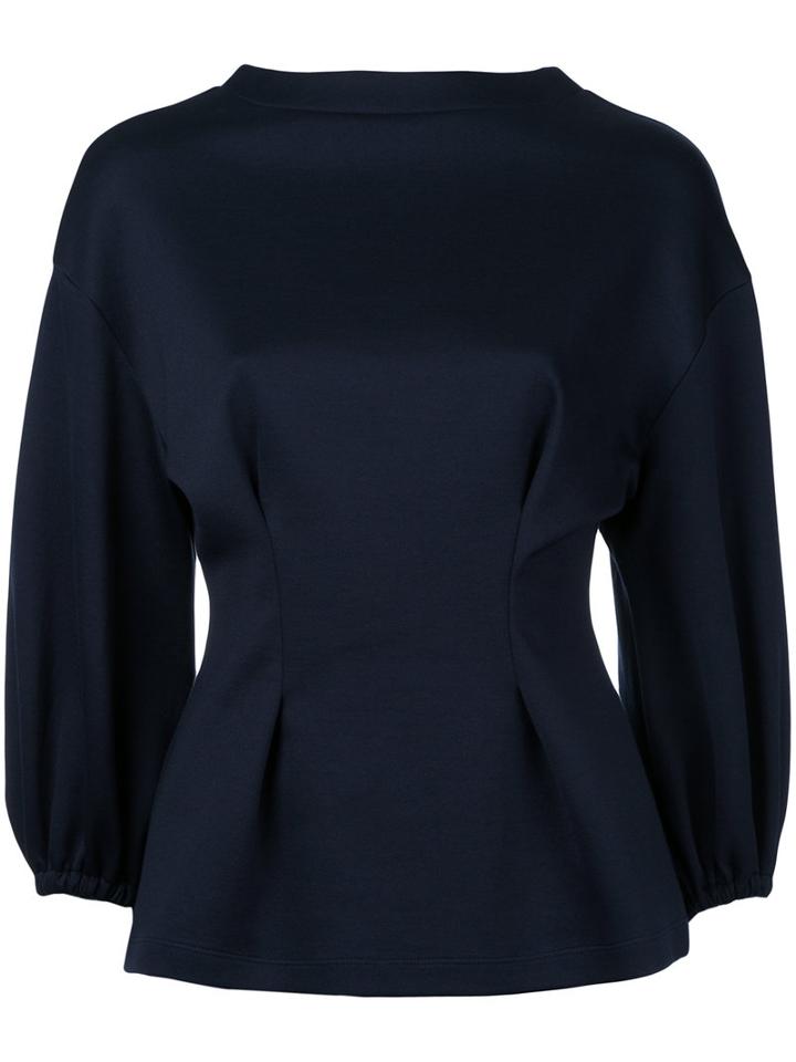 Le Ciel Bleu - Card Board Puff Top - Women - Cotton/nylon - 36, Blue, Cotton/nylon