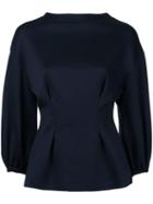 Le Ciel Bleu - Card Board Puff Top - Women - Cotton/nylon - 36, Blue, Cotton/nylon