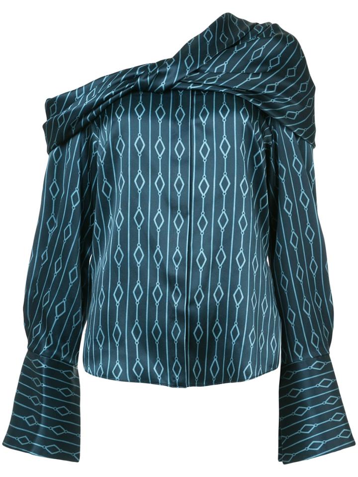 Hellessy Off Shoulder Blouse - Blue