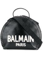 Balmain Paris Logo Studded Tote Bag - Black