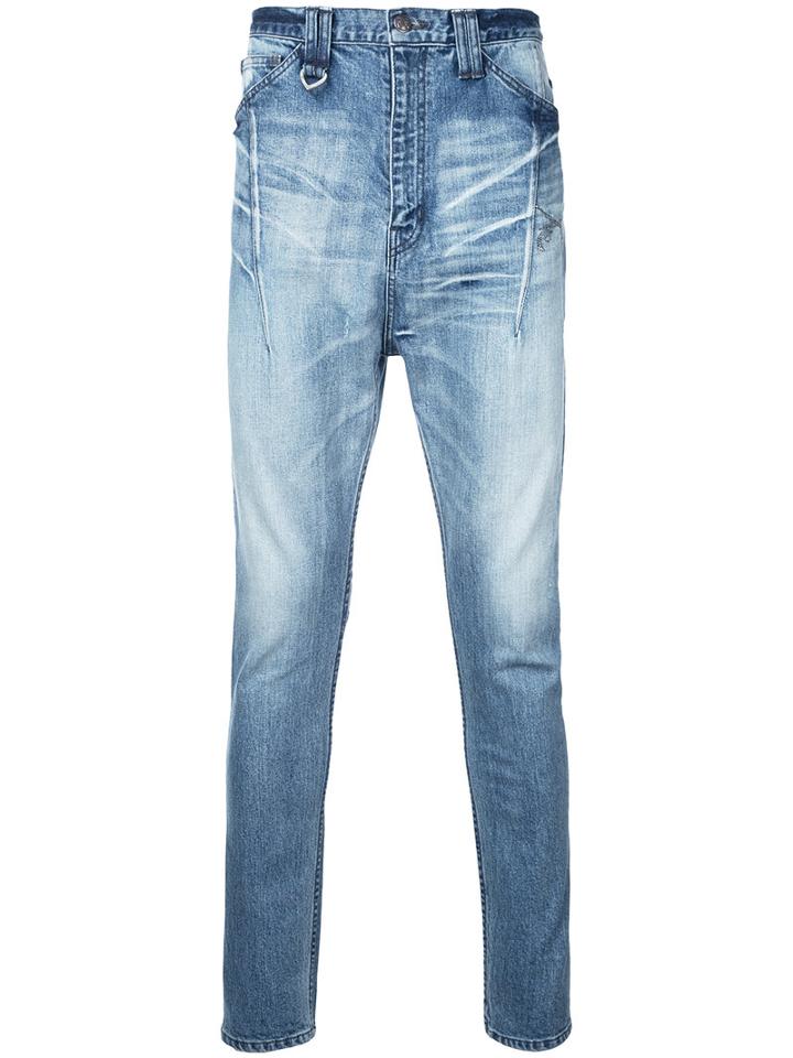 Roar - Cropped Slim Jeans - Men - Cotton/polyurethane - Iii, Blue, Cotton/polyurethane