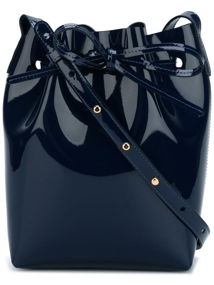 Mansur Gavriel - Bucket Shoulder Bag - Women - Patent Leather - One Size, Women's, Blue, Patent Leather