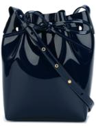 Mansur Gavriel - Bucket Shoulder Bag - Women - Patent Leather - One Size, Women's, Blue, Patent Leather