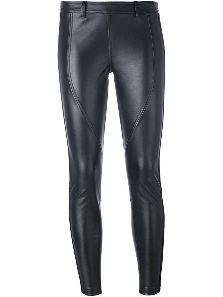 Faith Connexion Side Stripe Leather Effect Leggings