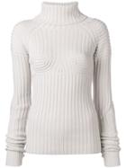 Circus Hotel Roll Neck Jumper - Neutrals