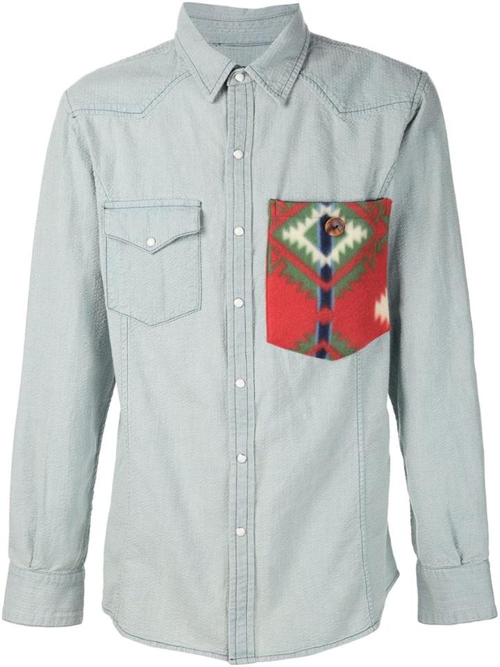 United Rivers 'colorado River' Western Shirt - Blue