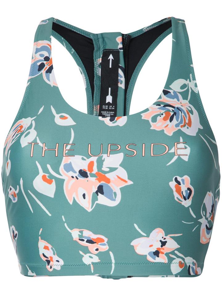 The Upside - Floral Print Bikini - Women - Polyamide - S, Green