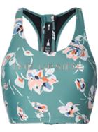 The Upside - Floral Print Bikini - Women - Polyamide - S, Green