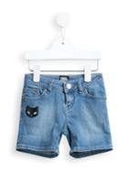 Karl Lagerfeld Kids Kuracao Denim Shorts, Girl's, Size: 6 Yrs, Blue